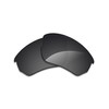 Alphax Stealth Black Polarized Replacement Lenses for Oakley Flak Beta