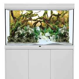 AWERT 48x24 inches Aquarium Background Branches Aquarium Background Aquatic Plant River Bed & Lake Fish Tank Background Vinyl Background