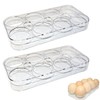 Pack of 2 Fridge Egg Holders, 16 Eggs Space Saving