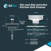 EZ-FLO Kitchen Sink Strainer with Die-Cast Slip-Joint Nut, Fits 3-1/2
