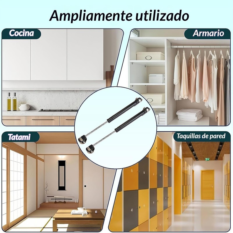 4 Piezas 100N Soporte de Elevaci?n de Puntales de Hidr?ulico