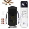 Ceiling Fan Remote Control Kit, Dimmer, AC Motor 3-Speed Becomes