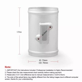Unbranded 76MM 3in Aluminum Air Flow Sensor Mount Adapter for Nissan Honda Civic Ford MAF