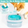 LumoLeaf No Spill Dog Water Bowl, 70oz Slow Feeder for