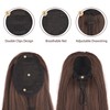 BARSDAR Drawstring Ponytail Extensions - 16 Inch Short Straight Drawstring