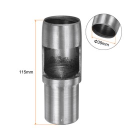 QUARKZMAN Hole Punch for Leather 39 mm Round Hole Tool for Belt Hole Punch Carbon Steel Single Punch Tool for Watch Straps Cutting Leather Crafts Rubber Paper Synthetic Soft Material