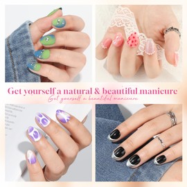 UNA GELLA UNA GELLA Extra Short Almond Nail Tips, 312pcs XS Gel x Nail Tips Almond Pre-Shaped Half Matte Full Cover Nail Tips No Need File Clear Fake Nails Tips for Nail Extension Home DIY Nail Salon 12 Sizes