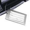 H.W.T Luggage Tags, 2 Pack Metal Rectangular ID Identifier Name