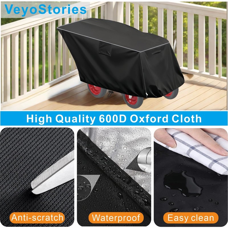 VeyoStories 4 Passenger Seater Stroller Cover, Heavy Duty 600D Oxford