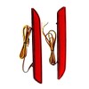 TOTMOX Back Bumper Reflectors Red Lens Red Light, Rear Bumper