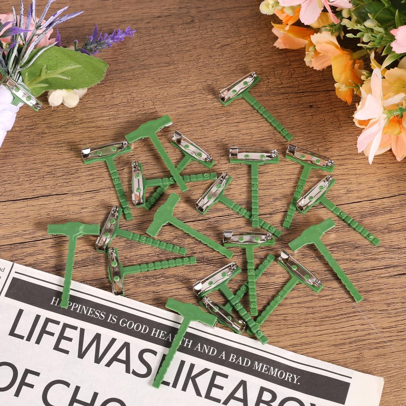 12pcs Boutonniere Pins for Men, T-Shaped Corsage Pins