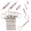 TorSor 12 Pack Eyeglass Screwdriver Keychain Mini 3in1 Flat Phillips