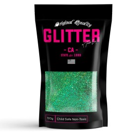 Glitter.US Irish Green Holographic Glitter Multi Purpose Dust Powder 100g / 3.5oz
