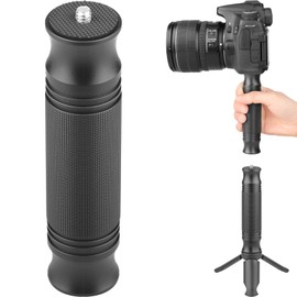 Camera Handle Grip Support Mount Universal Handlegrip Camera Stabilizer with 1/4 inches Male Screw for Digital Video Camera Camcorder Action Camera LED Light Phone