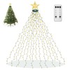 aneeway Christmas Tree Lights with Star Toppers, 410 LED Christmas