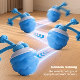 Interactive Ball for Dogs,3 Mode Dog Toys Automatic Balls | Quiet Puppy Chewing Supplies Exercise Training Accessories for Grassland Park Beach