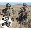 AOUTACC Airsoft Mask and Goggles Set, Half Face Full Steel
