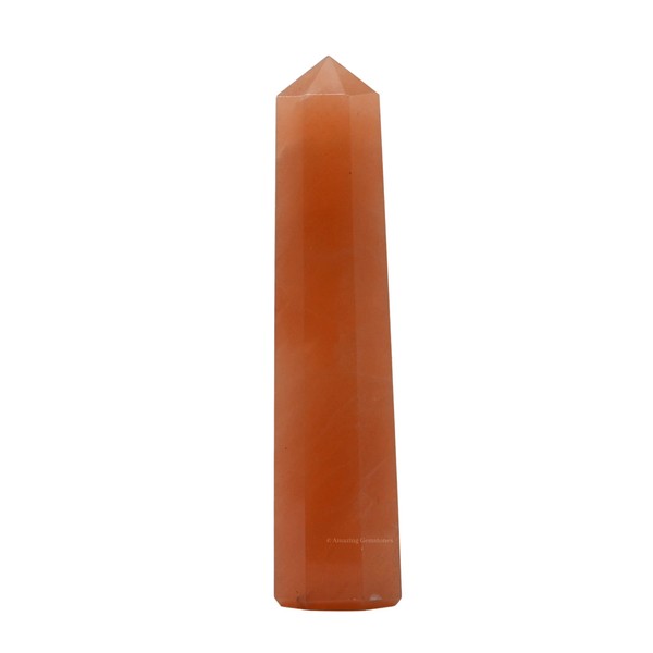 Red Aventurine Crystal Towers ~ Natural Healing Crystal Point Obelisk for Reiki Healing and Crystal Grid (2" to 3" INCH)