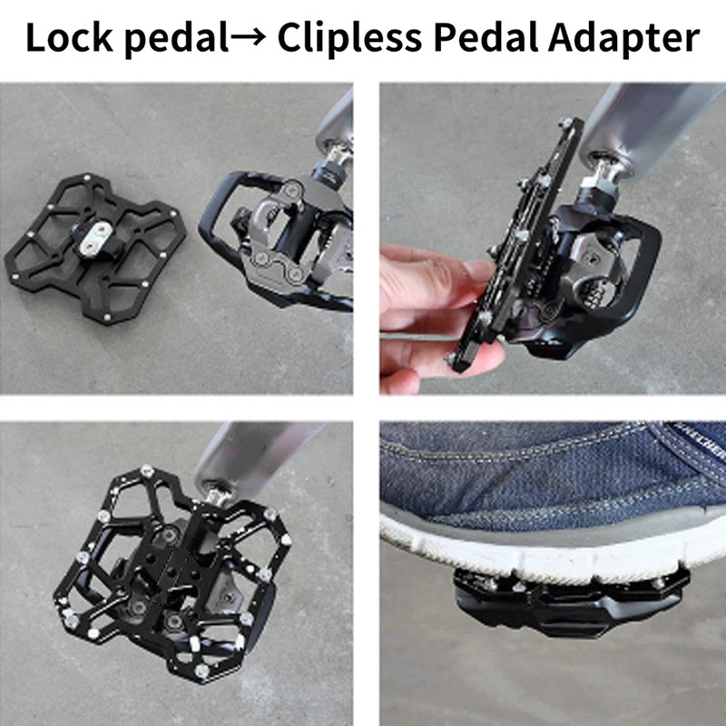 Hominas Pedal Platform Adapter Bicyle 1 Pair Aluminium Alloy Mountain