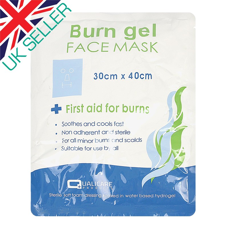 Burn Gel Face Mask 30cm x 40cm - Sterile Soft