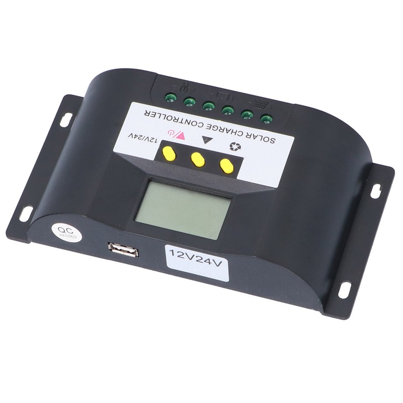 Intelligent Solar Charge Controller with Adjustable Timer Control Modes LCD