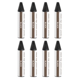 uxcell Wood Filler Stick, 8 Pcs Wax Sticks Wood Touch Up Markers, Furniture Crayons for Scratches Holes Crack Tables Desks Wooden Floors Repair Cover Ups, Black