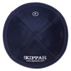 iKIPPAH - Yarmulke de terciopelo de 4 partes con borde
