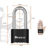 disecu® Heavy Duty Long Shackle 4 Digit Combination Lock Outdoor