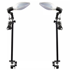 LEDupdates 2pcs Trade show LED Light with Desktop Clamp for Exhibit Convention fair display