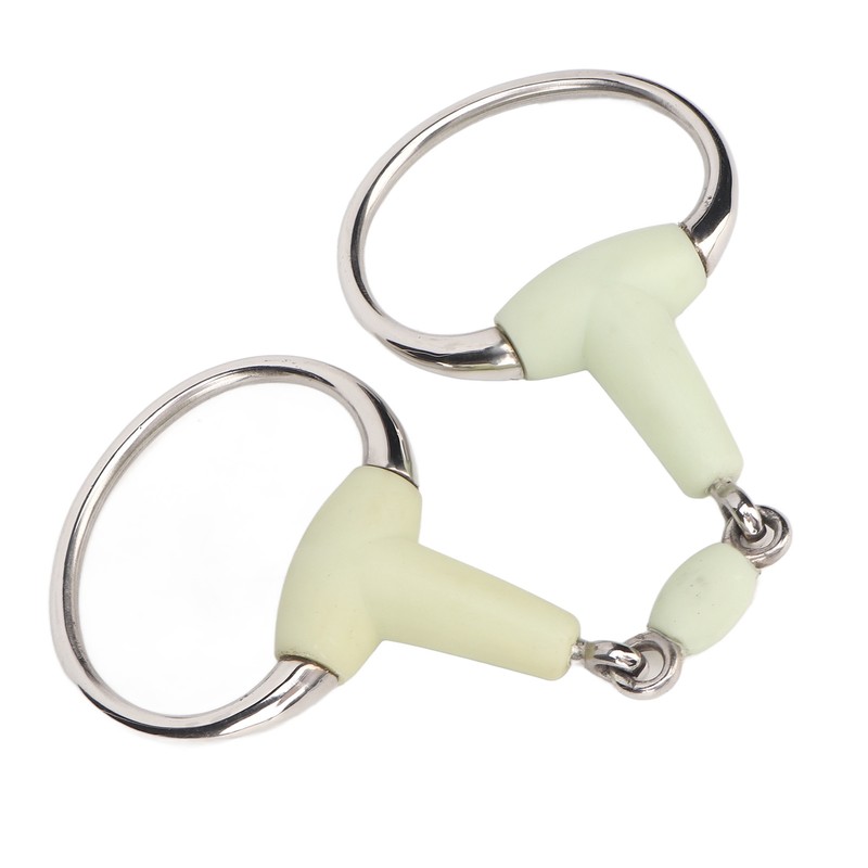 Stainless Steel Horse Bit Apple Flavor Rubber Wrapped Horse Mouth
