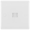 BG Electrical 8BTS/1-01 Single Secondary Telephone Slave Socket, Round Edge,