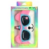 iscream Bedtime Besties Satin-Lined Embroidered Fur Sleep Mask for Girls