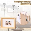 Zorfeter 14 Pack Adjustable Picture Rail Hanging System, Sturdy Picture