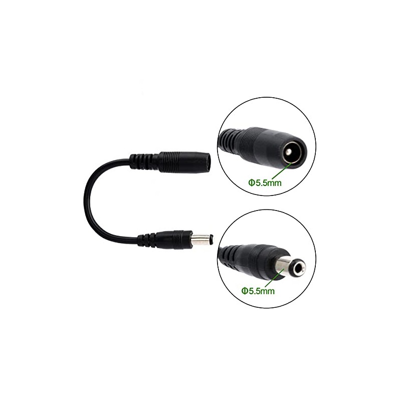 Musiclily Pro Reverse Polarity Converter Cables Straight & Elbow Set