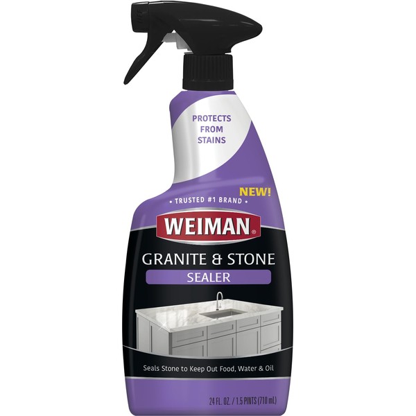 Weiman Granite & Stone Sealer Spray - Protects Kitchen Countertops,