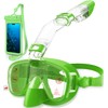 2025 Upgraded Nasal Breathing Snorkel Mask Set with Waterproof Phone
