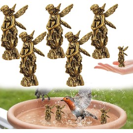 5 Pcs Copper Bath Disk Bird Bath Copper Disk, Copper Cleaning Disk Purification Disks for Physical Safe Clean Water All-Season, Universal Fit for Outdoor Birdbaths, Bowl