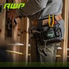 AWP Genuine Leather Premium Tool Pouch Multi-Pocket Organizer for Electricians,