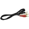 Axis 41360 3.5 MM Stereo Plug 2 RCA Plugs Y-Adapter