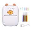 Portable Thermal Printer with 5 Roll Paper Bluetooth Portable Pocket