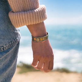 Om mani padme hum Tibetan Bracelet Buddhist Mantra Bangle Hippie Boho Jewellery Unisex Cuff bracelet