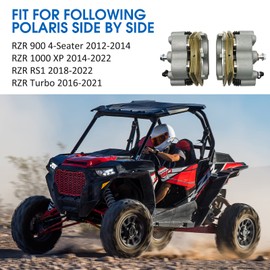 M MATI Rear Left Right Brake Caliper Pads for Polaris RZR 1000 XP, RZR Turbo, RZR RS1, RZR 900 4-Seater 1912141 1912142 1912478 1912479