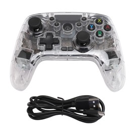 Gaming Wireless Controller 7 Color RGB Light 4 Level Vibration 6 Axis Gyro Wake Up Support for Switch Pro
