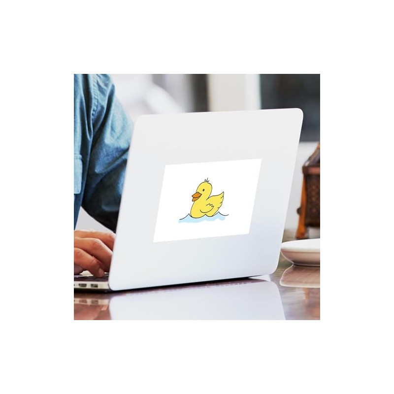 CafePress Duck Swimming Sticker Rectangle Bumper Sticker Car Decal