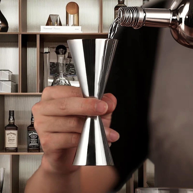 304 Stainless Steel Cocktail Measuring Cup, Professional Jigger Spirit Measure