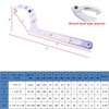 Eowpower Chrome Vanadium Adjustable C Spanner Hook Wrench Tool -