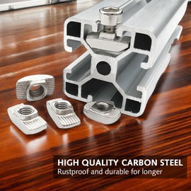 50 Pcs 20 Series T Sliding Nuts,T Slot Nuts Fastener,20 Series M5 T Slot Nut,Sliding Aluminum Profile Accessories 2020,for Standard M5 TSlot Aluminum Extrusion Profile