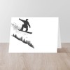 CafePress Snowboarder Folded Greeting Card Glossy