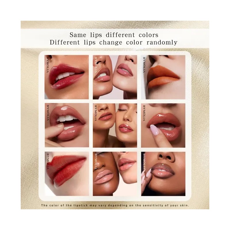 BYMOLIA Transferproof Color-Changing Lipstick – Long-Lasting, Moisturizing, Temperature-Sensitive Lip Color,
