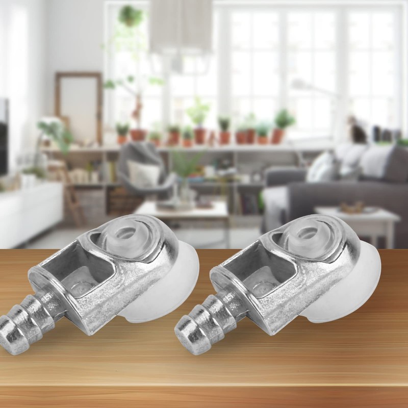 Tomotato 10Pcs Metal + Plastic Glass Shelf Brackets, Wall Mount,